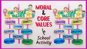 paragraph on moral values