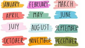 12 month name